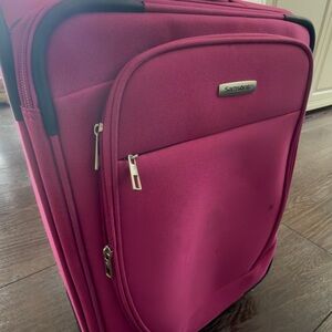 Samsonite Pink Soft-Sided Carry on Suitcase